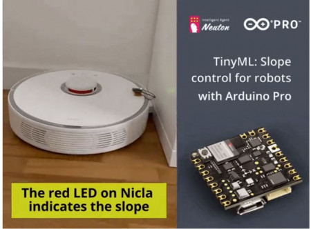 TinyML: Slope control for Robots with Arduino Pro